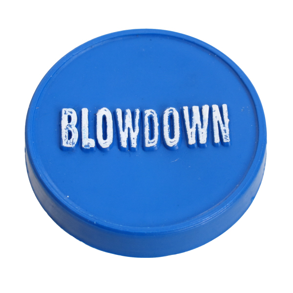 Blow down valve button