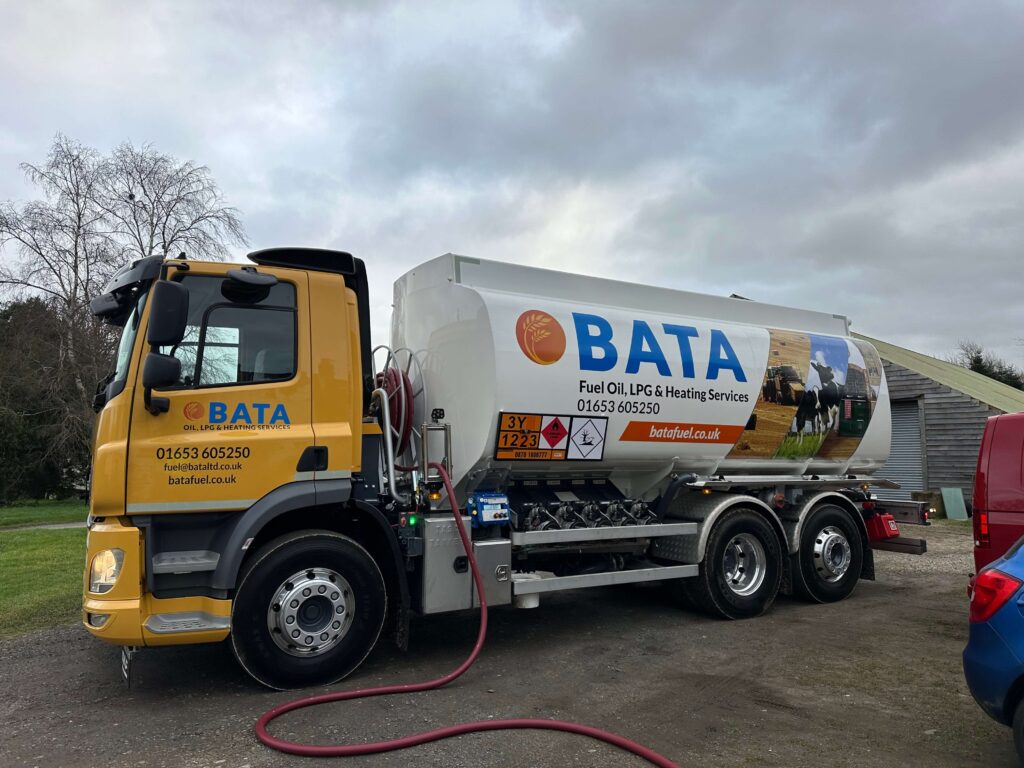 Image of BATA truck with the electronic metering system, OptiMate